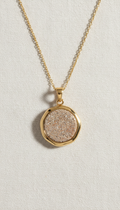 Sandstone Gold Pendant Necklace